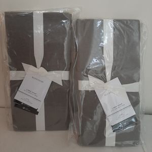 Rejuvenation EURO 100% Organic Linen shams GRAY